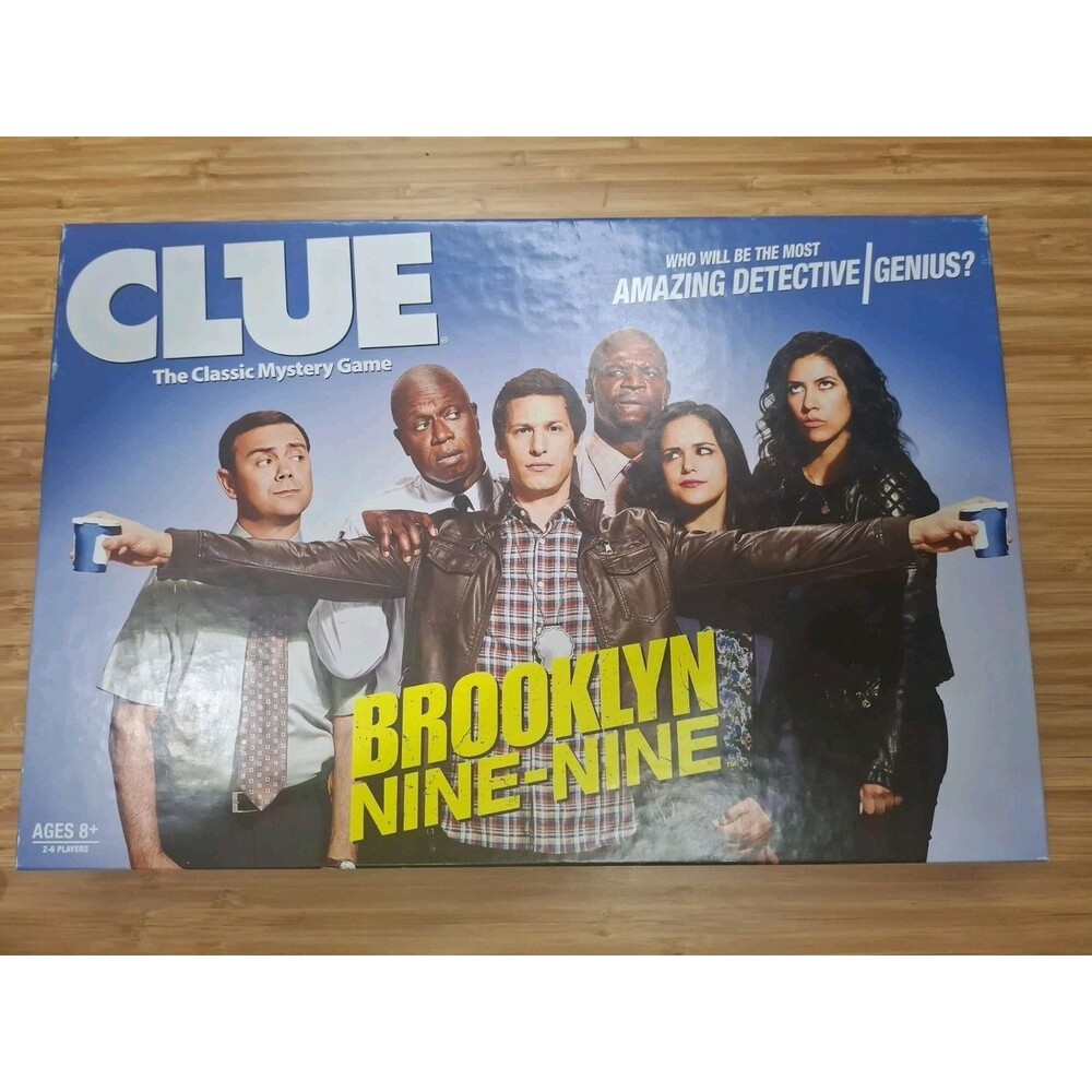 BROOKLYN NINE-NINE CLUE 2021 Hasbro Board Game Rare 100% Complete Excellent Cond